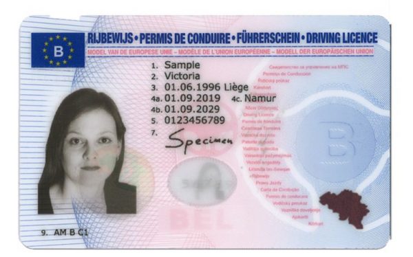 Driving License Belgium